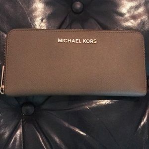 Tan leather wallet